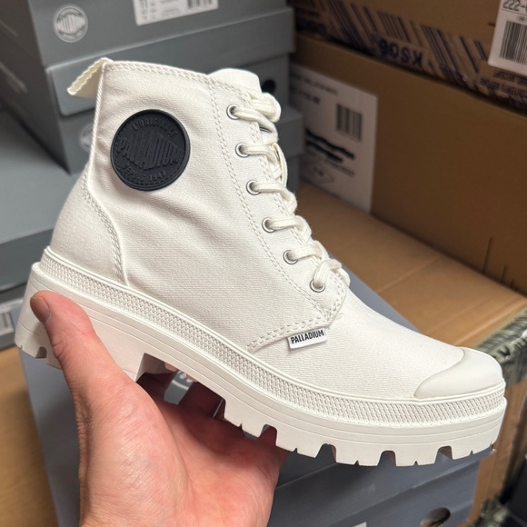 Palladium White High-Top Sneakers - Picture 1 of 6